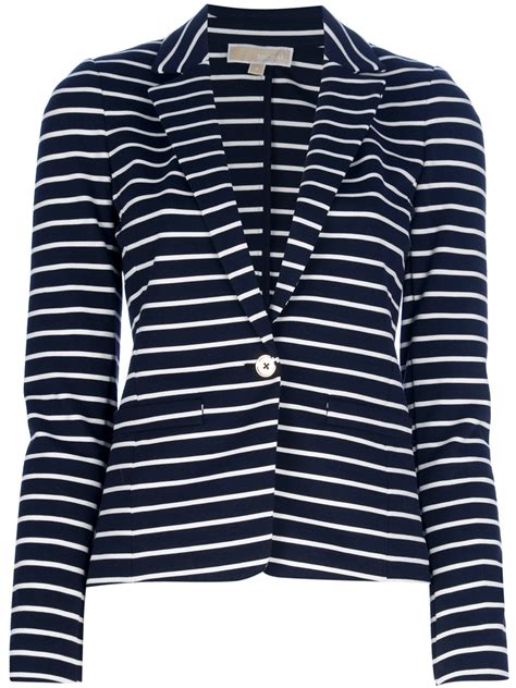 michael kors striped knit blazer|Michael Kors Women's Stripe Blazers .